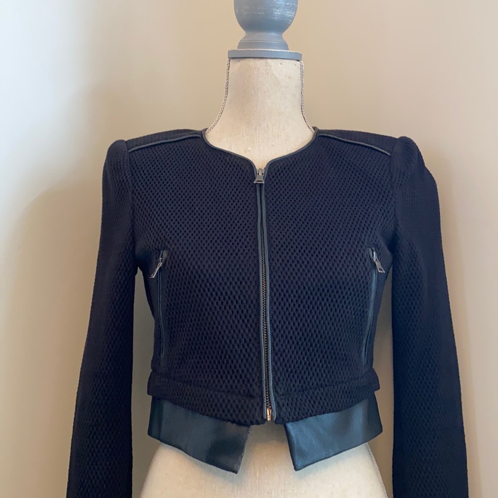BCBG MaxAzria Cropped Black jacket